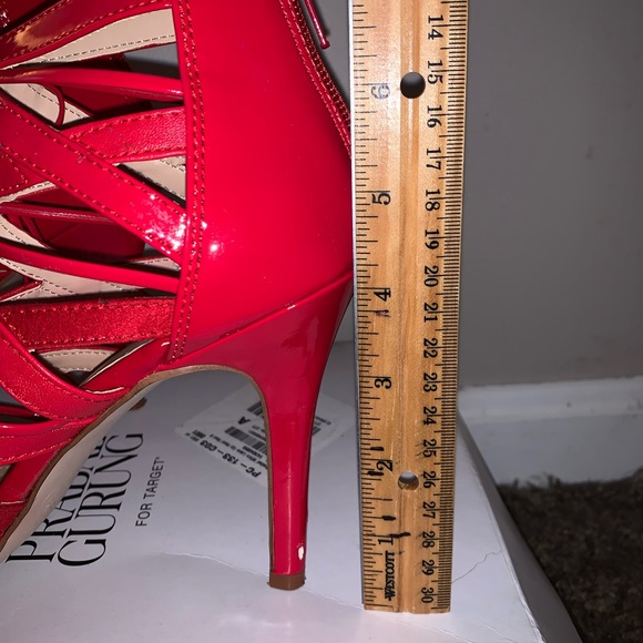 Prabal Gurung for Target - Red Lace Up Heels - Picture 6 of 8